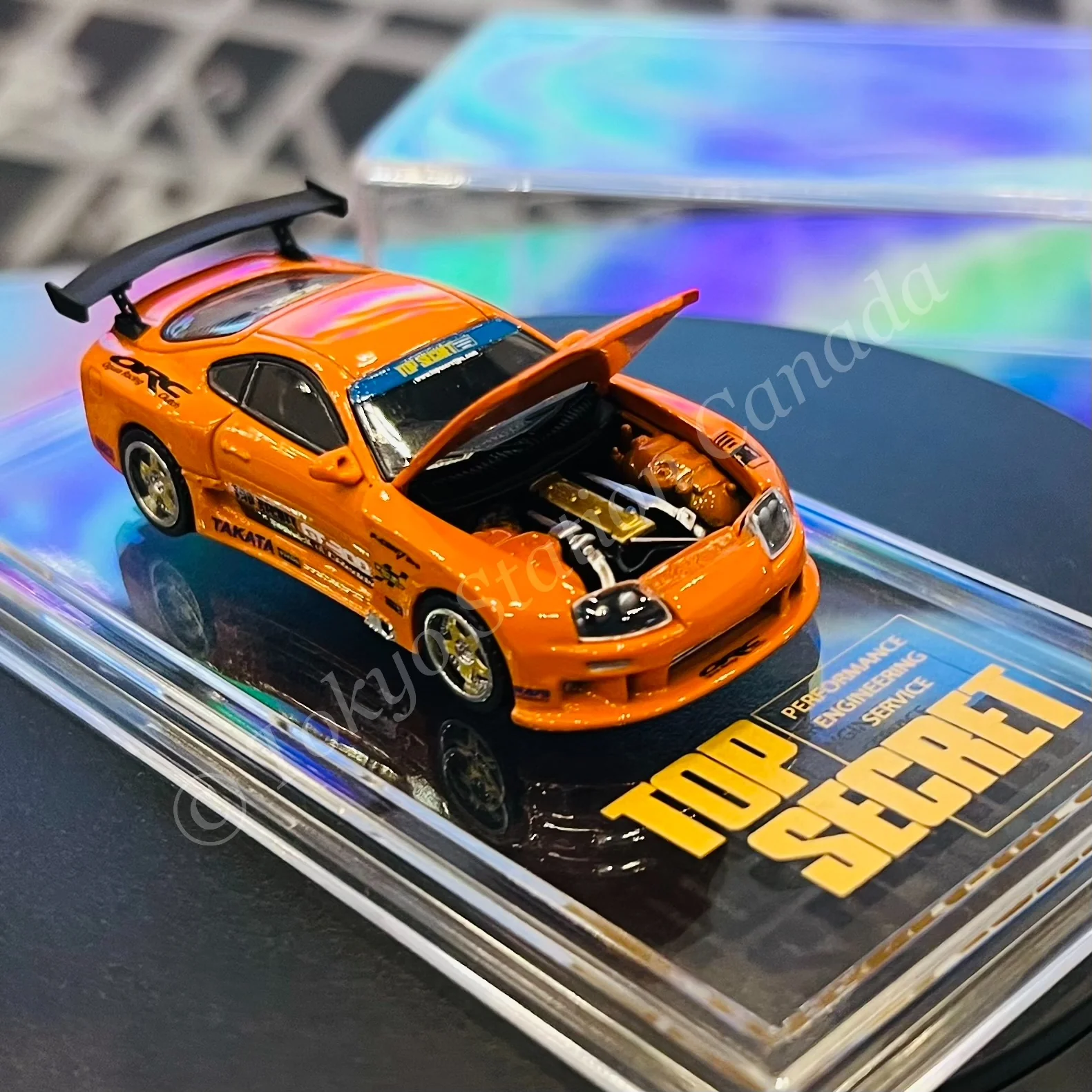 BM Creations 1/64 Top Secret Supra Orange Indonesia Diecast Expo Exclusive 64B0433