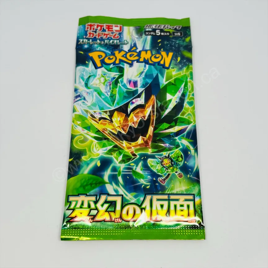Japanese Scarlett & Violet Mask Of Change SV6 Booster Pack Pokemon TCG