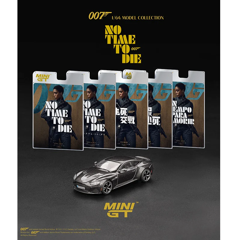 PREORDER MINI GT 1/64 Aston Martin DBS James Bond 007 ” No Time To Die” – English Packaging – Limited Edition MGT00904-007E (Approx. Release Date : Q3 2025 subject to manufacturer's final decision)