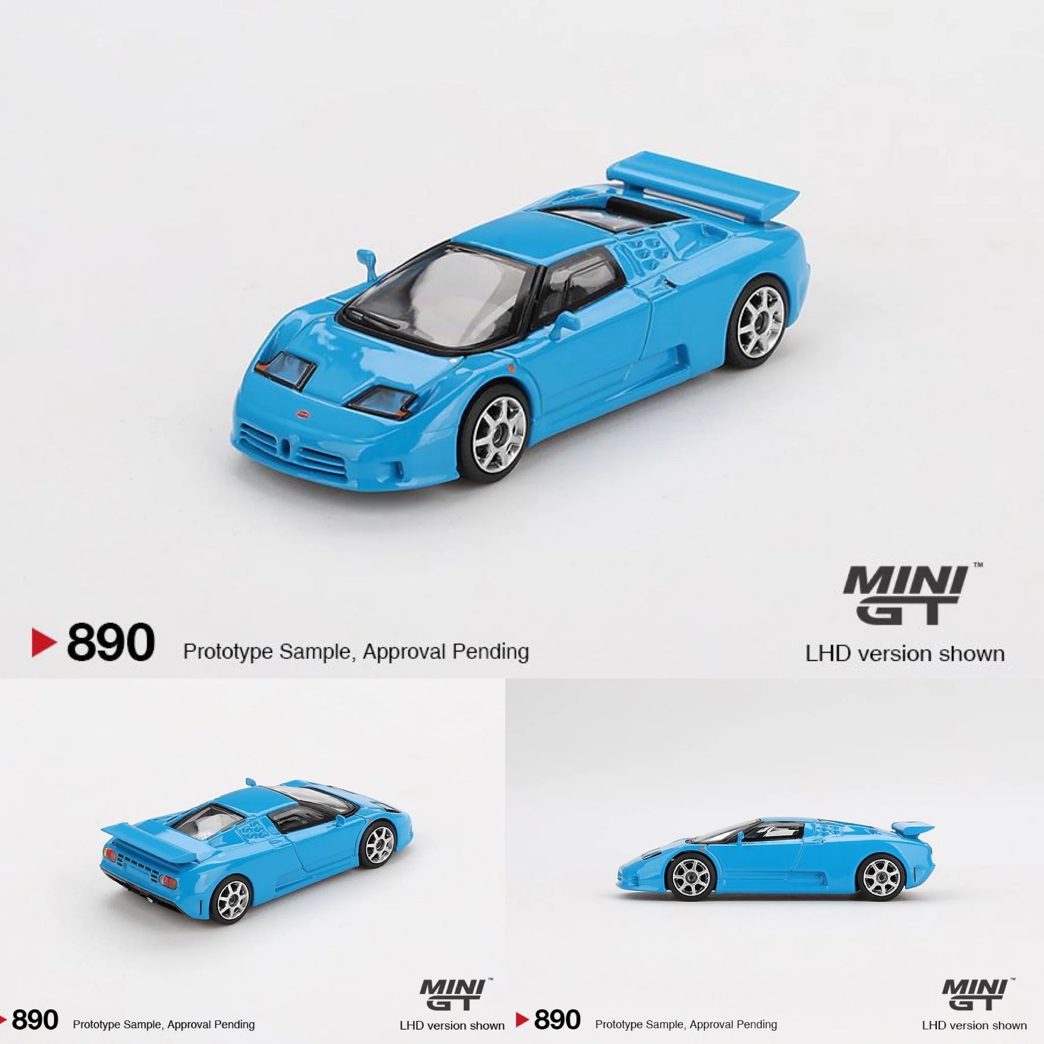 MINI GT 1/64 Bugatti EB110 Super Sport  Blu  Bugatti MGT00890-BL