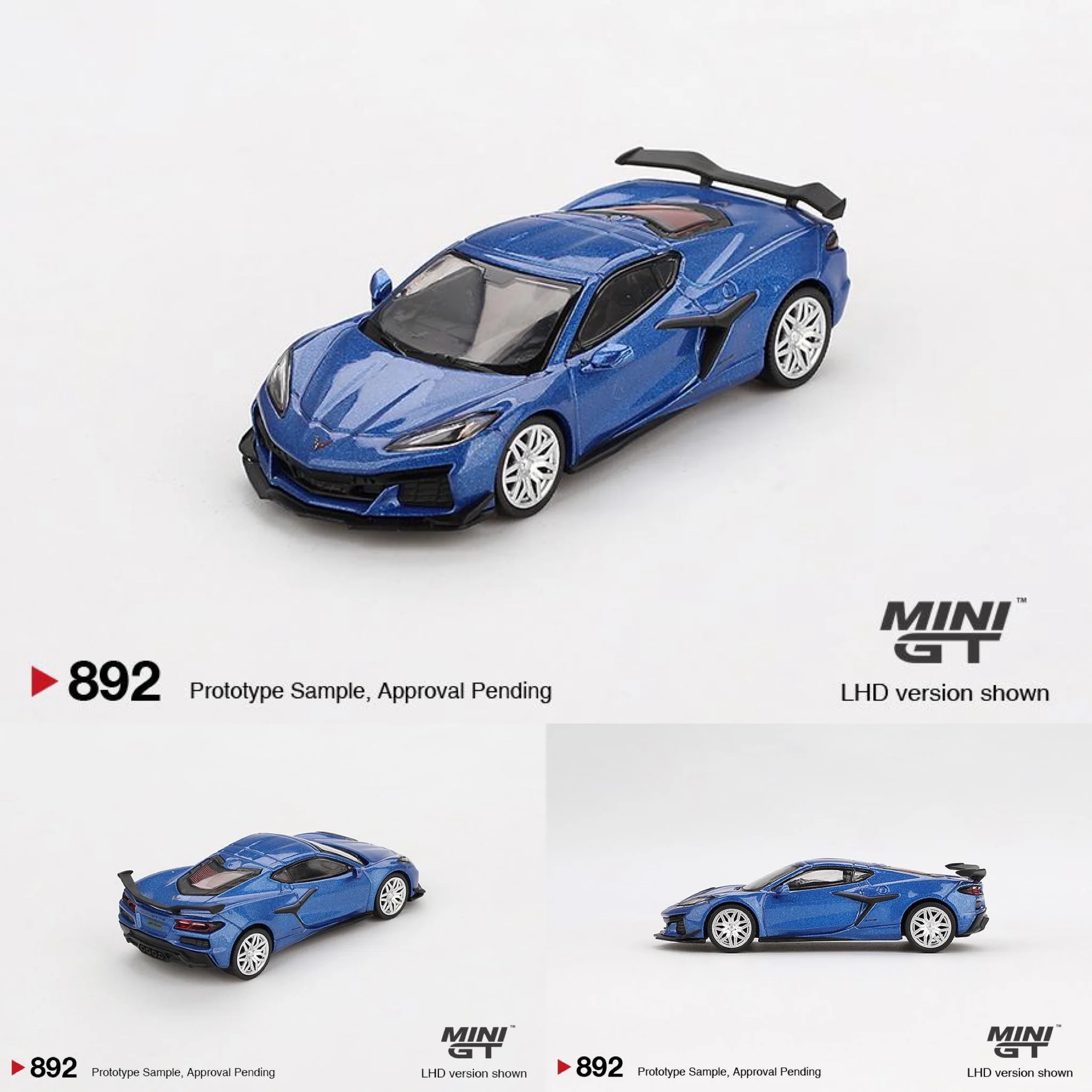 MINI GT 1/64 Chevrolet Corvette Z06 2023 Elkhart Lake Blue Metallic MGT00892-L