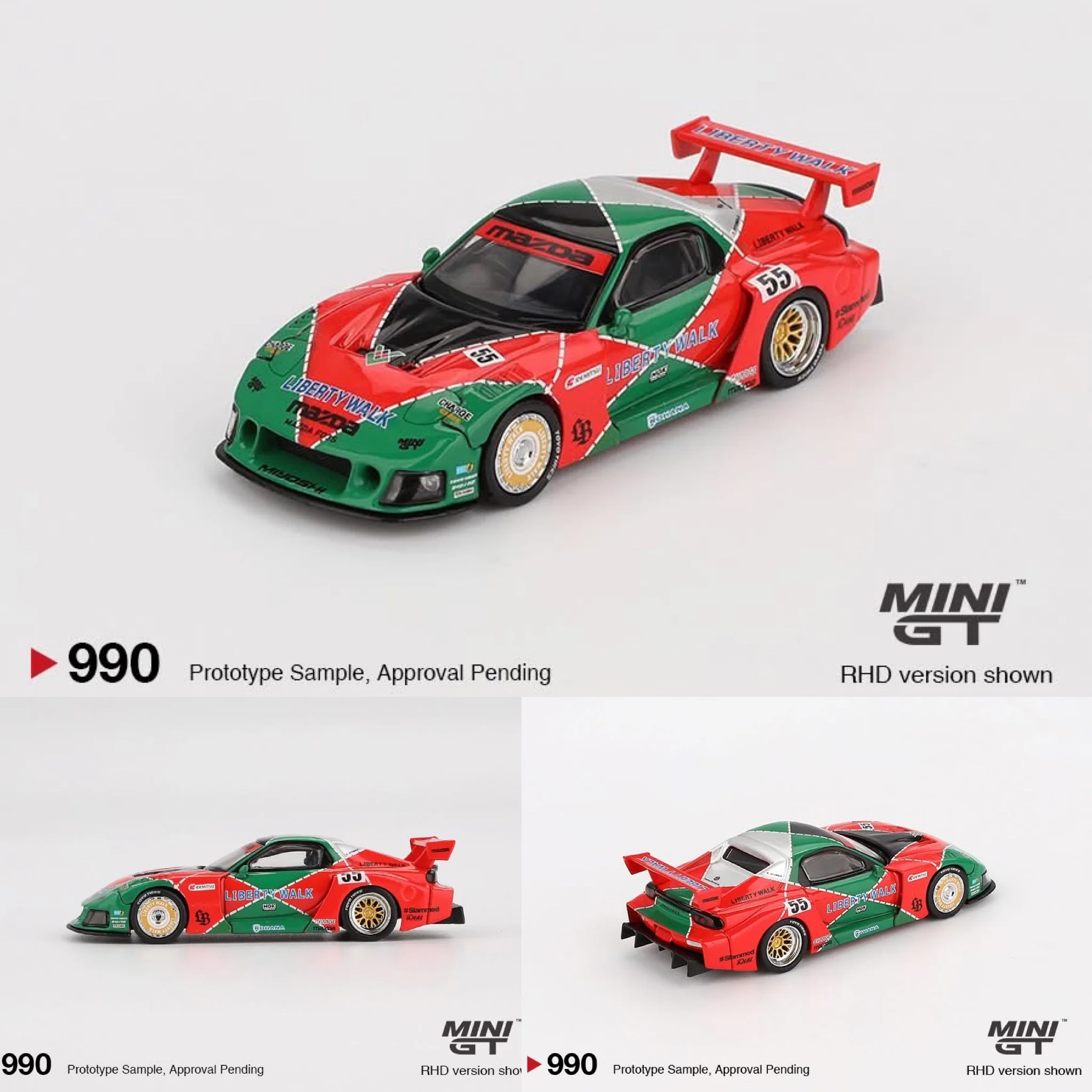 PREORDER MINI GT 1/64 Mazda RX-7 LB-Super Silhouette 787B MGT00990-BL (Approx. Release Date : Q3 2025 subject to manufacturer's final decision)