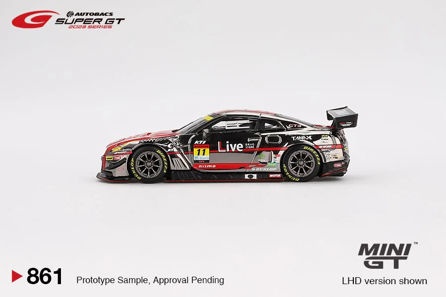MINI GT 1/64 Nissan GT-R NISMO GT3 #11 "GAINER TANAX GT-R" GAINER 2023 SUPER GT SERIES MGT00861-BL - Image 2