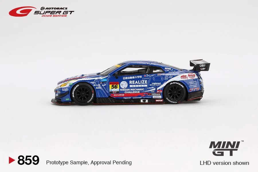 MINI GT 1/64 Nissan GT-R NISMO GT3 #56 " REALIZE NISSAN MECHANIC CHALLENGE GT-R" KONDO RACING 2023 SUPER GT SERIES MGT00859-BL - Image 2