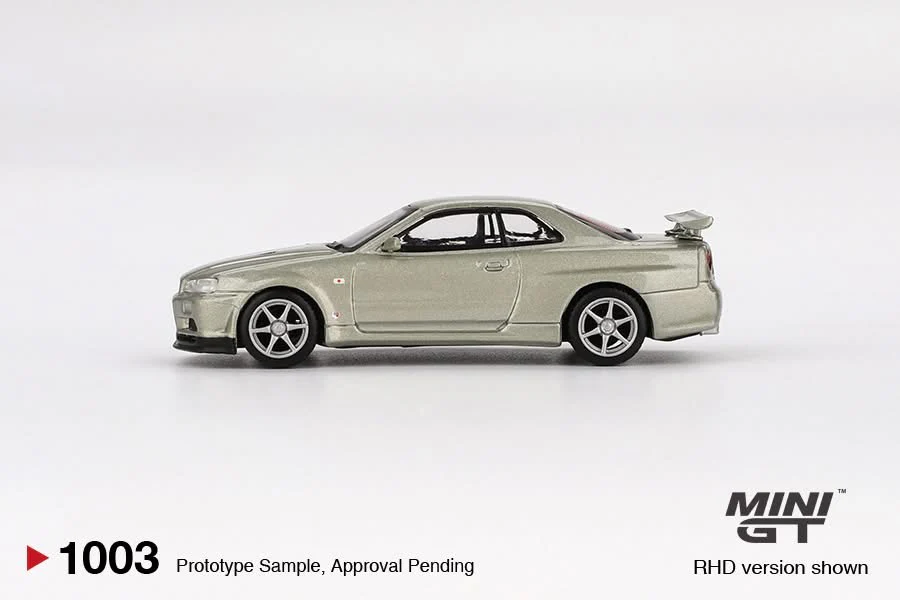 MINI GT 1/64 Nissan Skyline GT-R (R34) V-Spec II Nür Millenium Jade MGT01003-BL - Image 3
