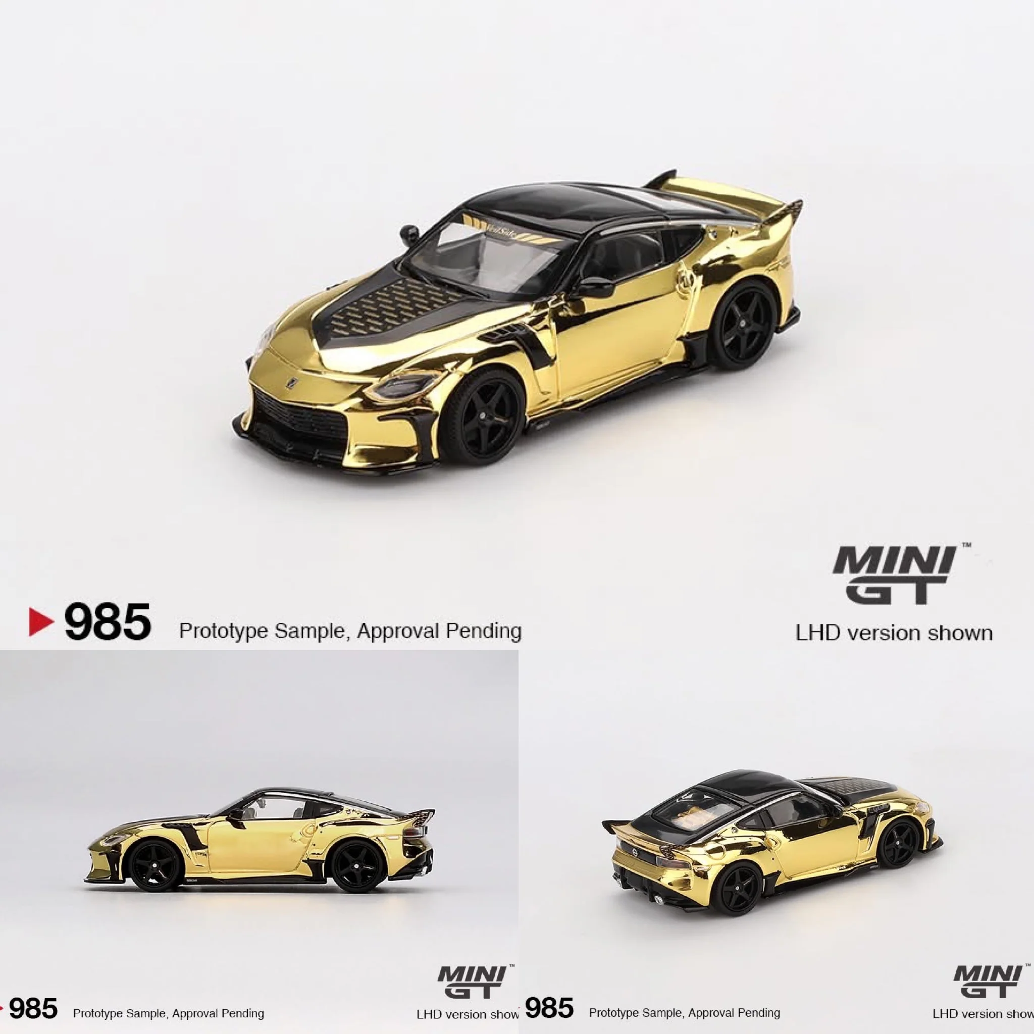 MINI GT 1/64 Nissan Z VeilSide FFZ400 – Gold Chrome MGT00985-BL