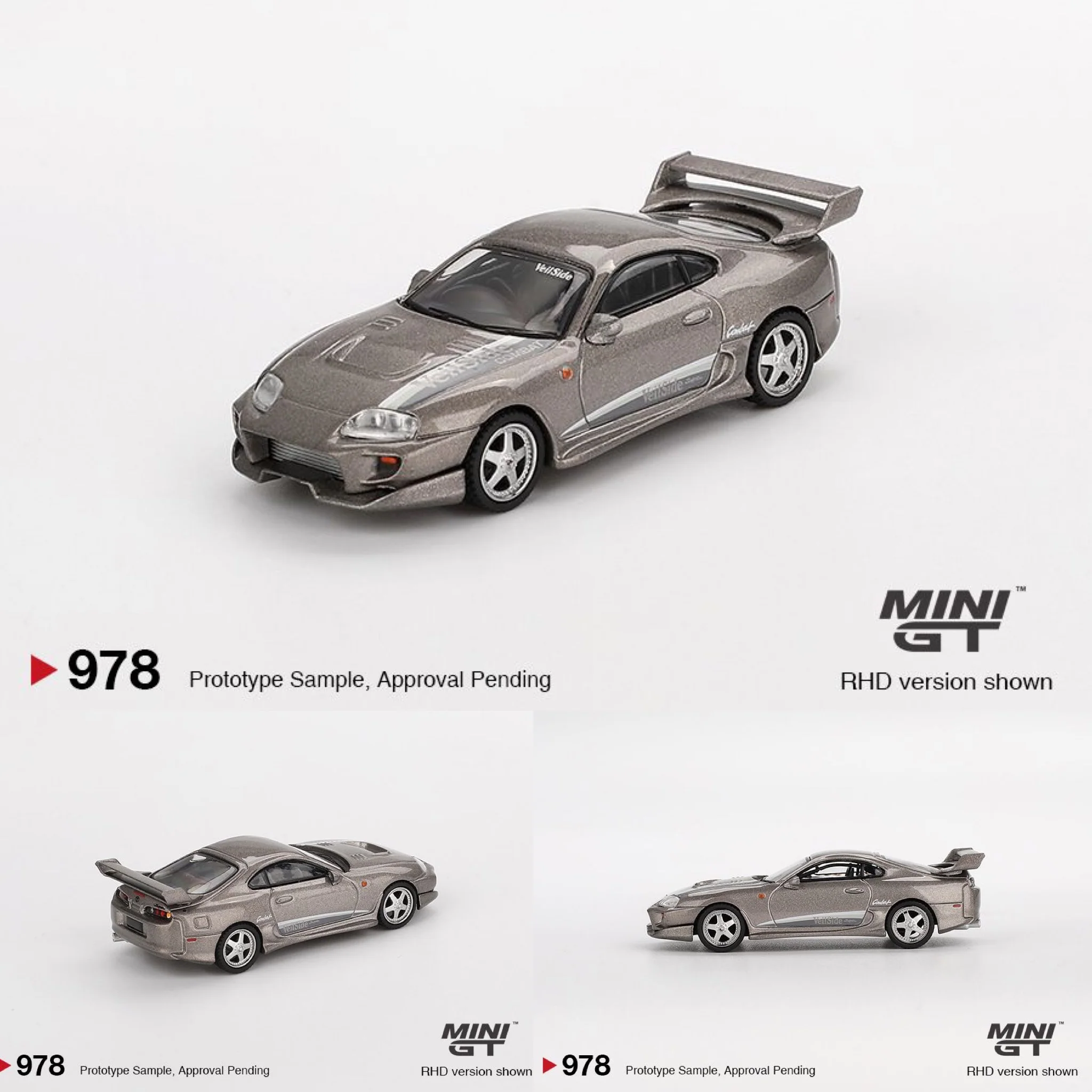 MINI GT 1/64 Toyota Supra VeilSide Combat V-II Combat Grey MGT00978