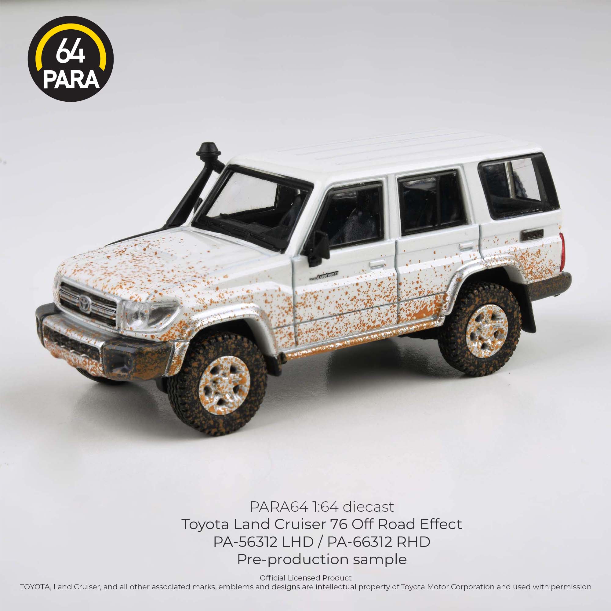 PARA64 1/64 2014 Toyota Land Cruiser LC76 Off Road Effect PA-56312 LHD