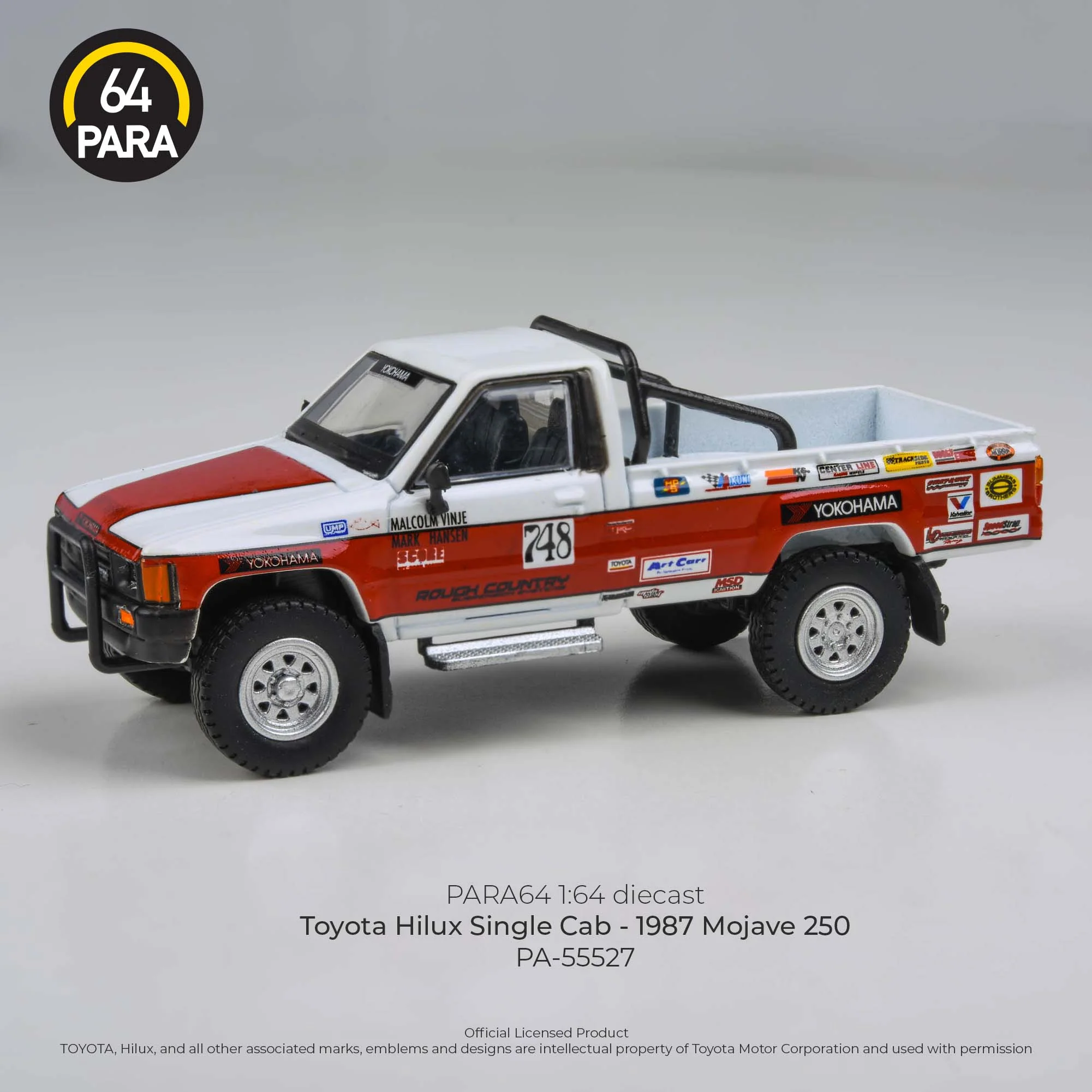 PARA64 1/64 Toyota Hilux Single Cab 1987 Mojave 250 PA-55527