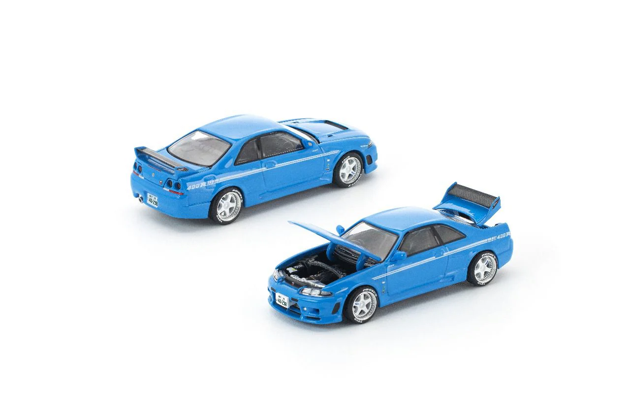 PREORDER POPRACE 1/64 SKYLINE GT-R R33 NISMO 400R CHAMPIONSHIP BLUE (enigma exclusive edition) PRE019 (Approx. Release Date: Q4 2025 and subject to the manufacturer's final decision) - Image 2