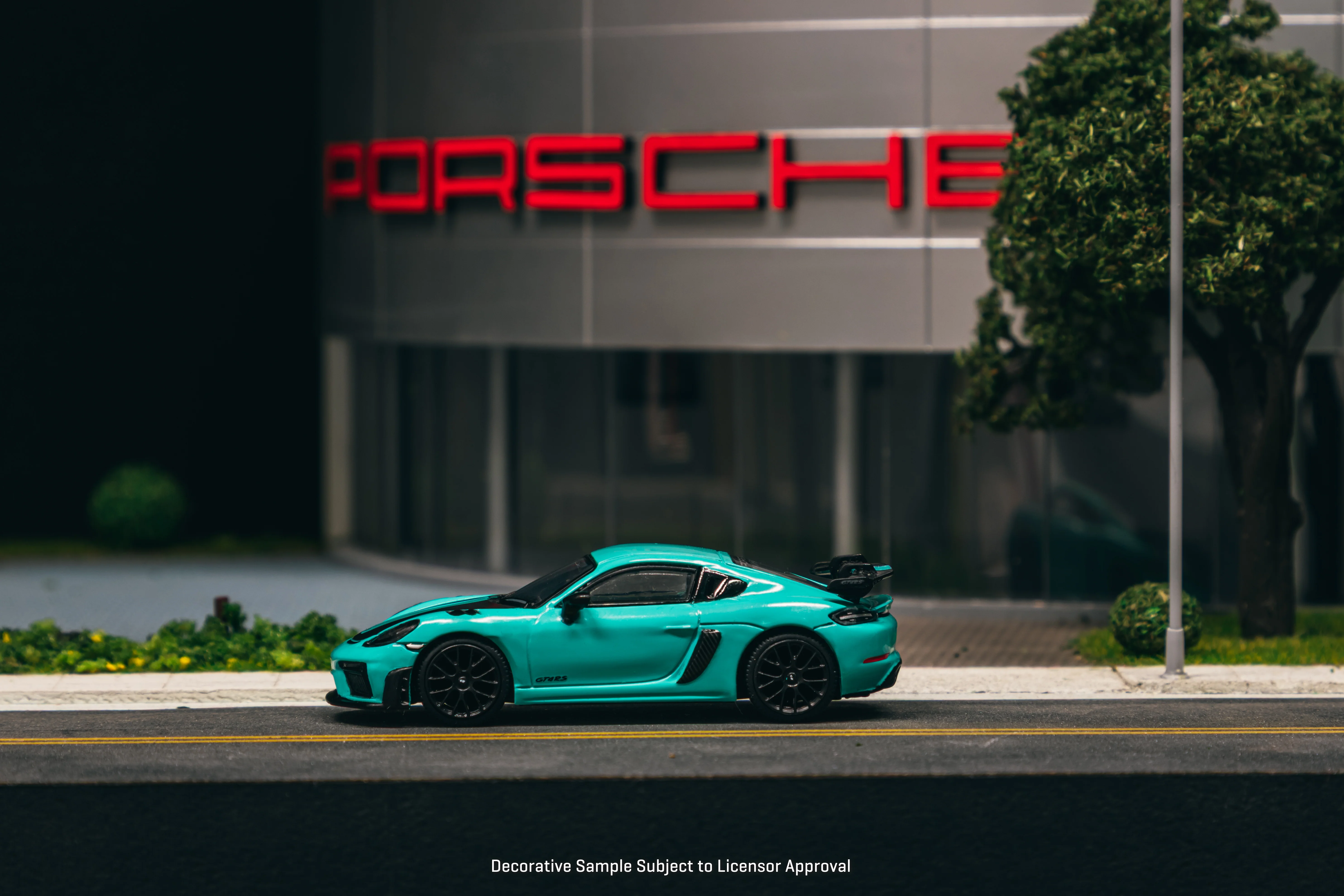 PREORDER TARMAC WORKS COLLAB64 1/64 Porsche Cayman GT4RS Mint Green T64S-022-MG (Approx. Release Date : SEP 2025 subject to manufacturer's final decision) - Image 2