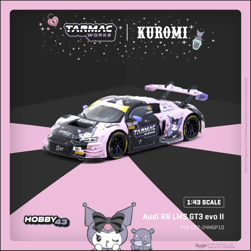 PREORDER TARMAC WORKS HOBBY43 1/43 Audi R8 LMS GT3 evo II Macau GT Cup - FIA GT World Cup 2024 Uno Racing Adderly Fong T43-027-24MGP10 (Approx. Release Date : NOV 2025 subject to manufacturer's final decision)