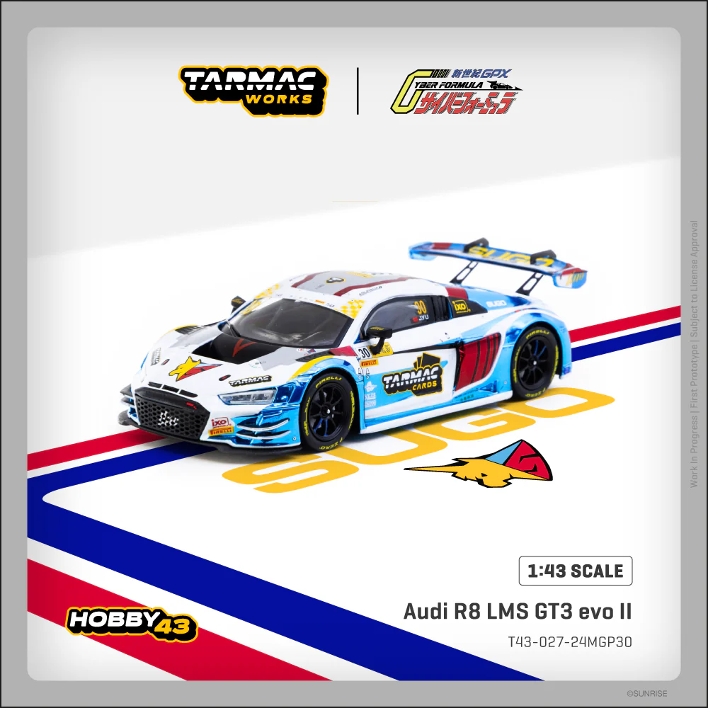 PREORDER TARMAC WORKS HOBBY43 1/43 Audi R8 LMS GT3 evo II Macau GT Cup - FIA GT World Cup 2024 Uno Racing James Yu T43-027-24MGP30 (Approx. Release Date : NOV 2025 subject to manufacturer's final decision)