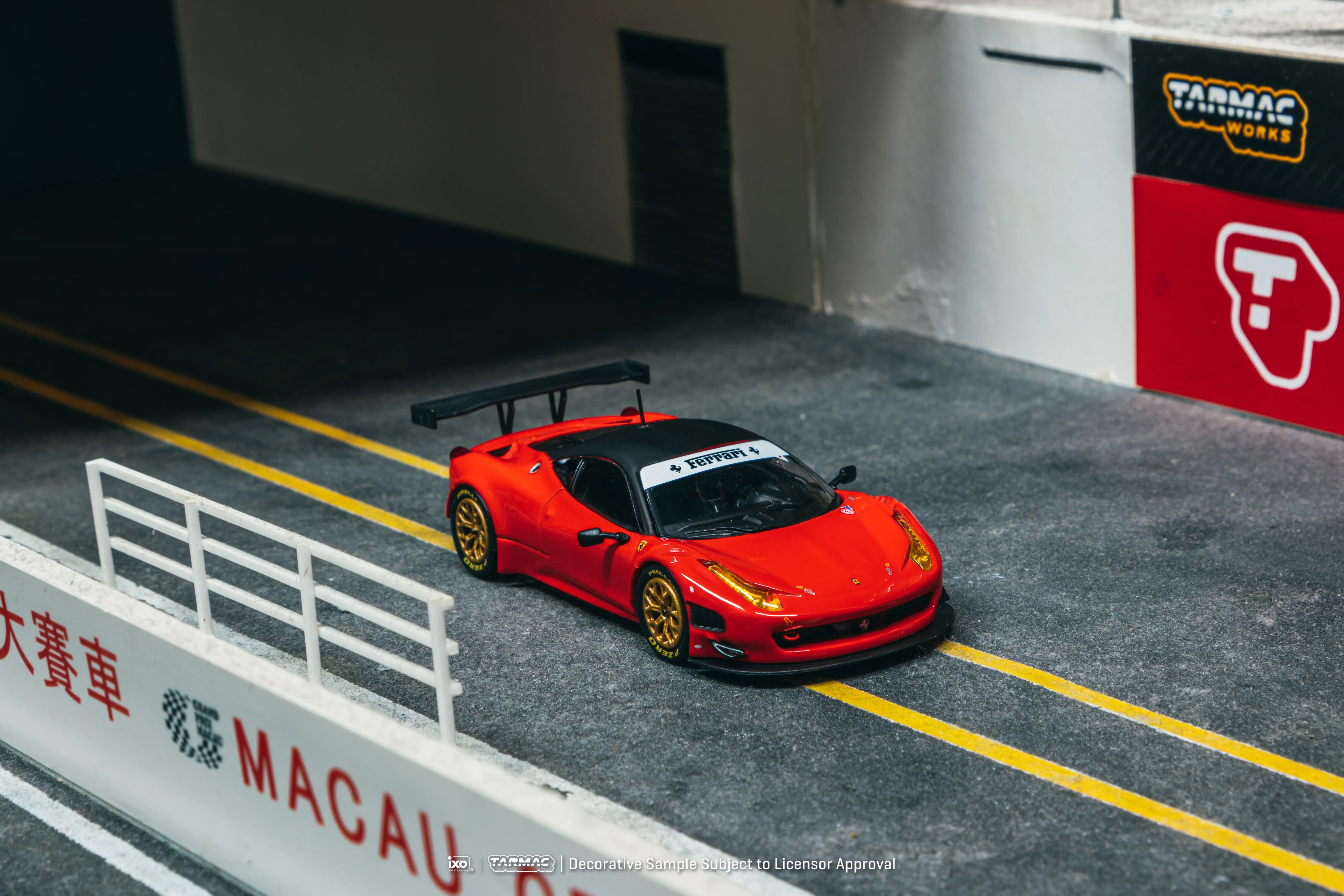 PREORDER TARMAC WORKS ROAD64 1/64 Ferrari 458 Italia GT3 Red T64R-073-RE (Approx. Release Date : JULY 2025 subject to manufacturer's final decision) - Image 2