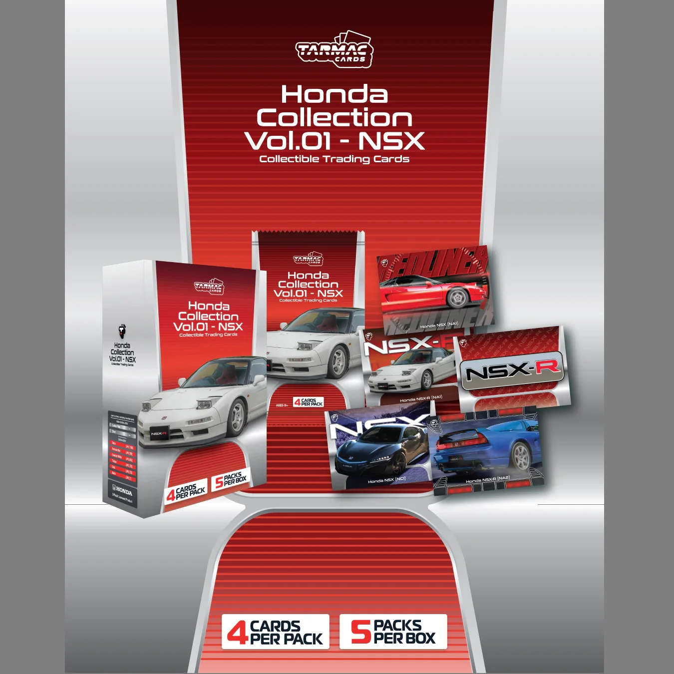 TARMAC WORKS Tarmac Cards Honda Collection Vol.01 - NSX TC-HONC-01 (Box)