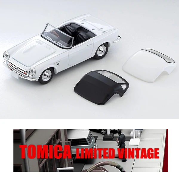 TOMYTEC TLV 1/64 Honda S800 Closed Top (White) LV-200c