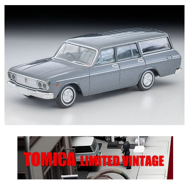 TOMYTEC TLV 1/64 Toyopet Crown Custom (Gray) 1967 LV-206b