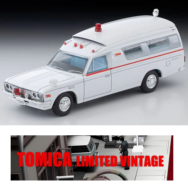 TOMYTEC TLV 1/64 Toyota Ambulance FS55V LV-216a
