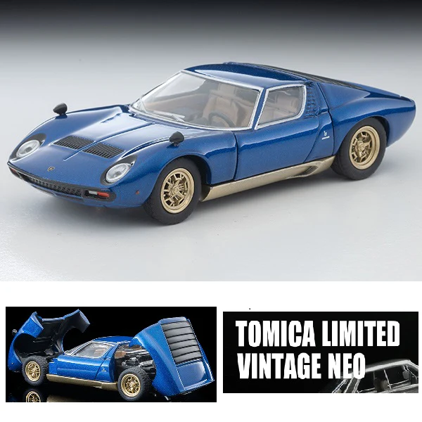 TOMYTEC TLVN 1/64 LV Lamborghini Miura SV (Metallic Blue)