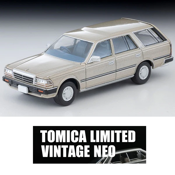 TOMYTEC TLVN 1/64 Nissan Gloria Wagon V20E GL (Yellowish Silver) 1991  LV-N244b