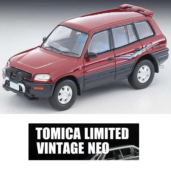 TOMYTEC TLVN 1/64 Toyota RAV4L V (Wine/Gray) 1995 LV-N354a